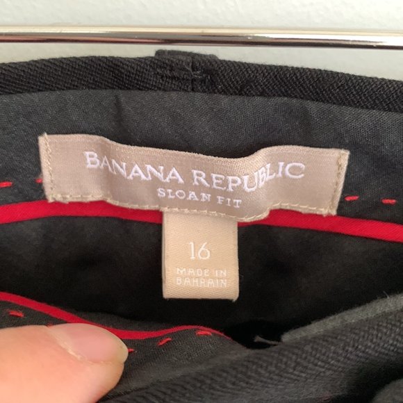 Banana Republic Sloan Slim Ankle Fit Pant black size 16 - Picture 8 of 13